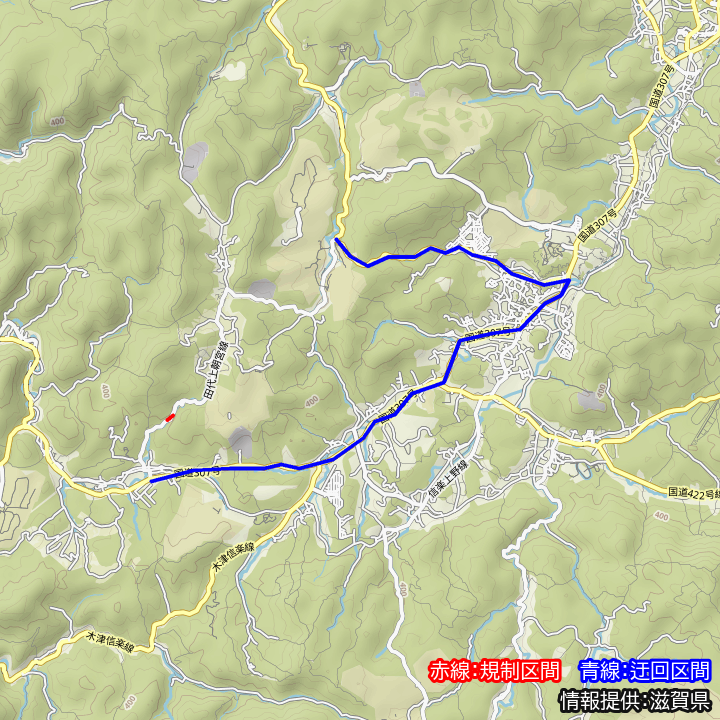 国道307号の最新通行止情報 今日現在・リアルタイム速報|ナウティス