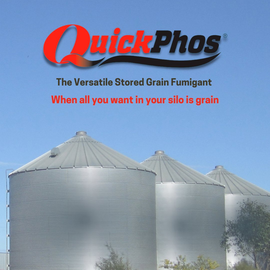 UPLAUSLtd's tweet photo. 🛡️Protecting your stored #grain is of the utmost importance!
Luckily #QuickPhos® stored grain fumigant is here to help🌾
What do you value most in stored grain protection? Let us know in the #poll 👇
Learn more 👉https://t.co/tMmA4GsGM9
#UPL #OpenAg #broadacre #cropstorage https://t.co/CNIQ0opFPW