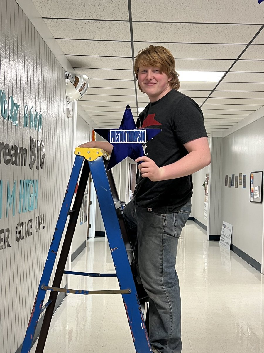 STARSHS2's tweet photo. CONGRATS Preston Thompson, STARS #10thgraduate this semester! You worked hard to reach your goal! Way to go Preston! 
#whatyoudomatters 
#WeAreSTARS 
#graduation2023 https://t.co/Uo48li341X
