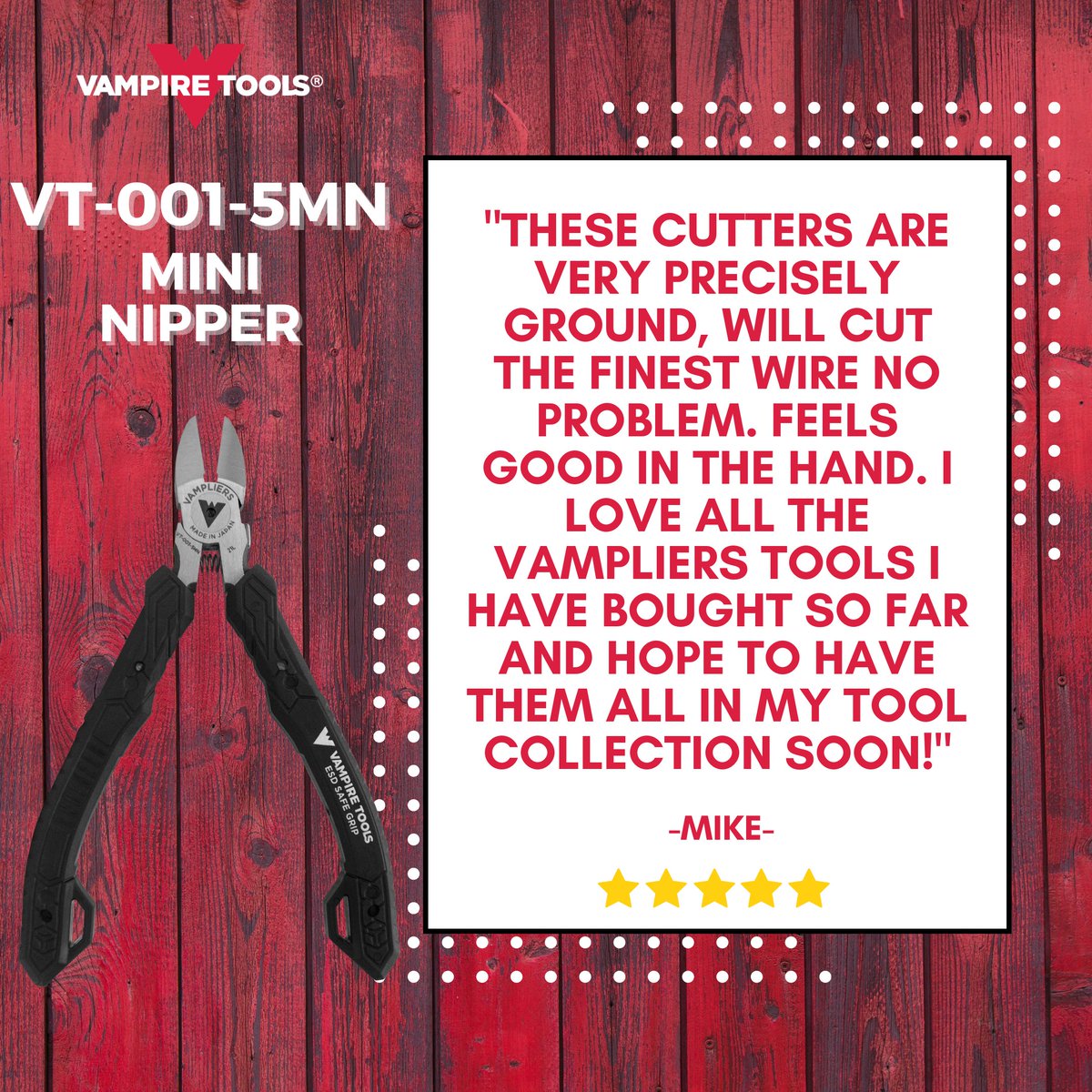 Vampire_Tools's tweet photo. We are committed to producing only the highest quality of tools so you can nip it in the bud. (lol)
*Grab it now ๐ https://t.co/d6iTOHHZ9Y *
#vampiretools #mini #minihandtools #handtools #jewelrytoolsforsale #jewlerymaking #jewelry #diy #diyhomedecor #diycrafts #electronics https://t.co/xnMw14WhOM