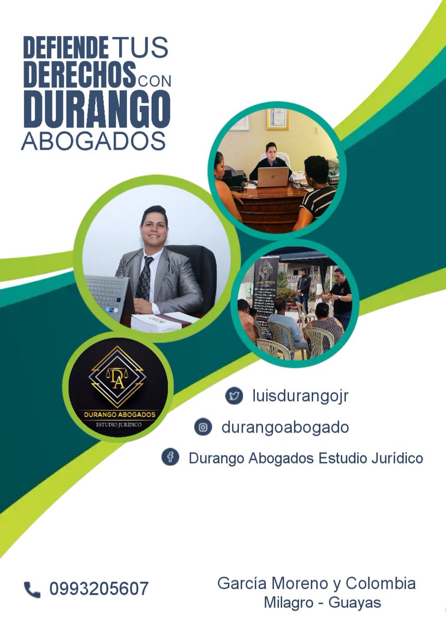 Durango Abogados - Estudio Jurídico (@luisdurangojr) on Twitter photo 