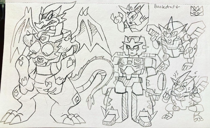 BlueIkeTweets's tweet photo. Dabbling in 80’s G1 Transformers OCs and came up with Backdraft, Eagle Eye and Shellrazor as Pretenders. #Transformers #transformersconceptart #transformersg1 #transformersoc #autobots #decepticons #blueike https://t.co/emv8RvuXge