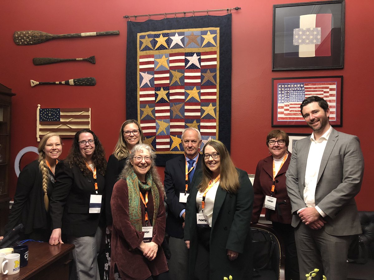 csnyder926's tweet photo. Thank you @RepDebDingell and your staff for your support of early childhood education and the time today to hear our stories! #CareCantWait #SolveChildCare #naeycPPF https://t.co/aUMccG6DdF