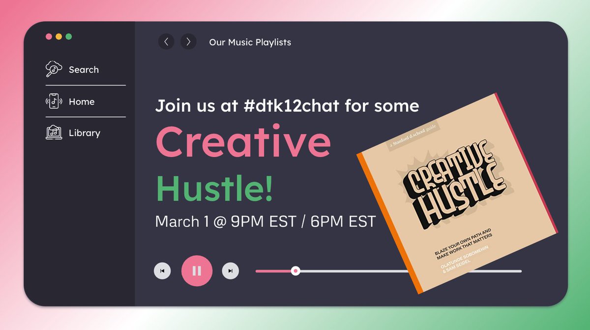 Erin Quinn (@luckybydesign) on Twitter photo Come join <a href="/knowKMD/">Kevin Day</a> and me tomorrow at 9PM EST/6PM PST as we chat with <a href="/CoachTunde/">Olatunde Sobomehin</a> and <a href="/husslington/">sam seidel (he/him)</a> and hopefully YOU about Creative Hustle! #dtk12chat #CreativeHustle Come join <a href="/knowKMD/">Kevin Day</a> and me tomorrow at 9PM EST/6PM PST as we chat with <a href="/CoachTunde/">Olatunde Sobomehin</a> and <a href="/husslington/">sam seidel (he/him)</a> and hopefully YOU about Creative Hustle! #dtk12chat #CreativeHustle