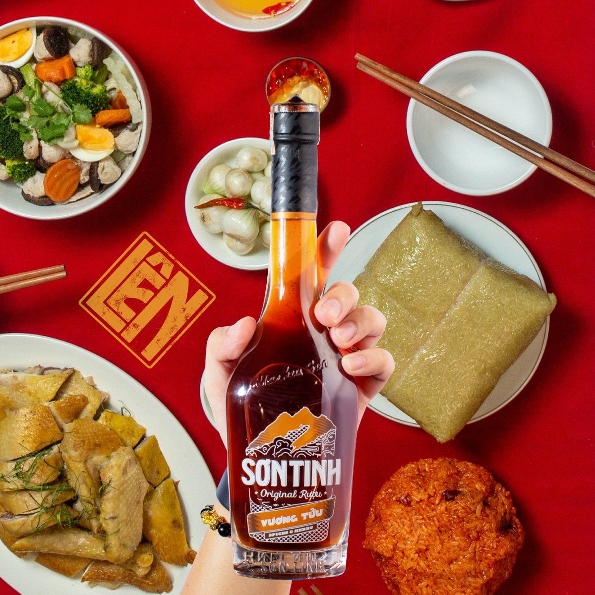 wearefourdozen's tweet photo. Our Vui Lên campaign for Rượu Sơn Tinh celebrates the versatility of the spirit. Each image is a combination of three photos, shot in our own in-house studio, and full of little easter eggs. Can you spot any? https://t.co/tpWM3UPnmn