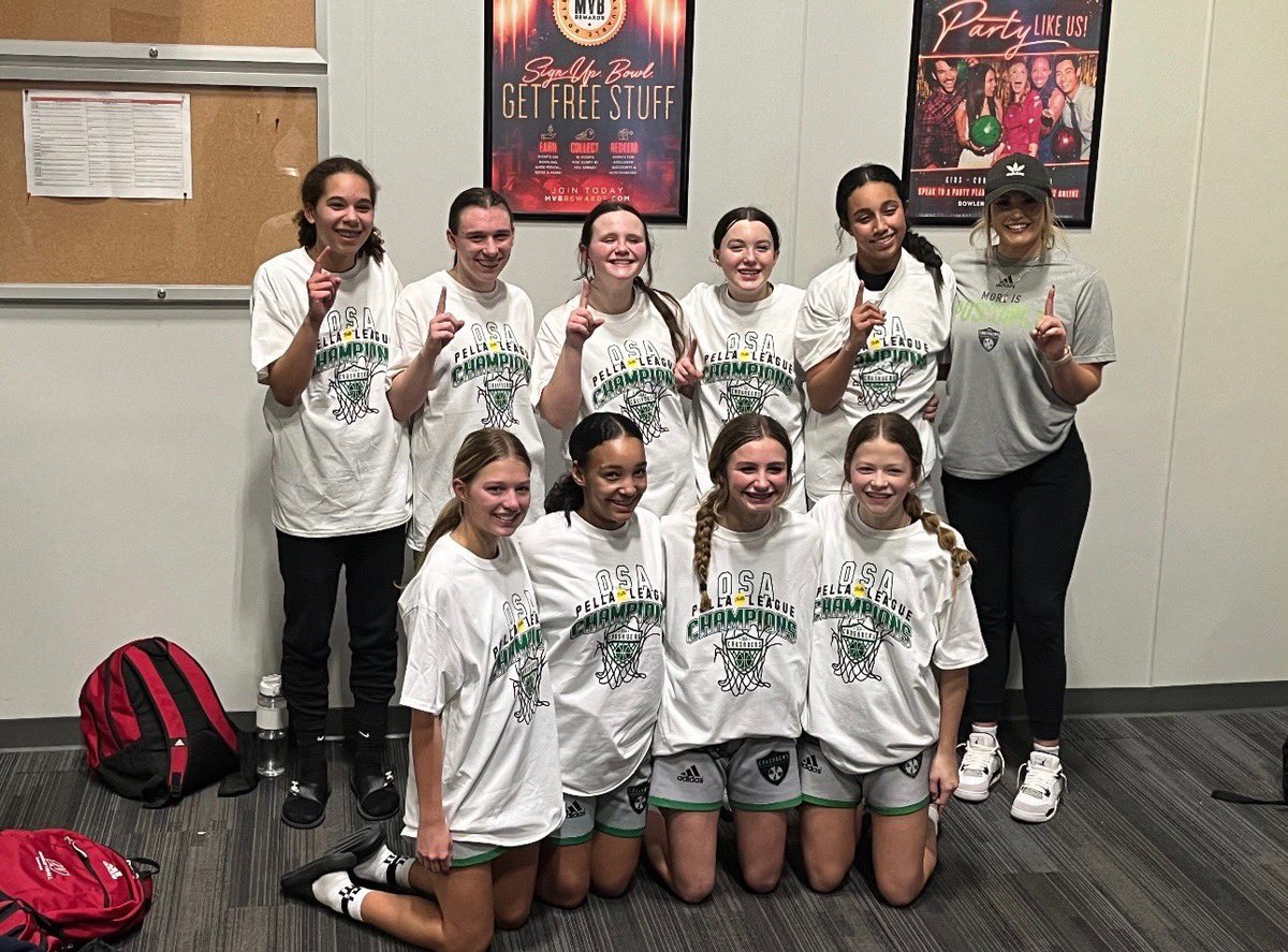 Congrats 8th Brotzki on winning the winter session of the Pella League. Great season ladies!