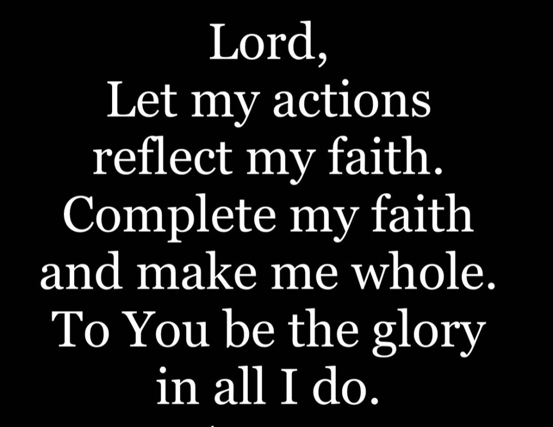 Windjohansen's tweet photo. Lord, let my actions reflect my faith.
Complete my faith and make me whole.
To You be the glory in all i do. https://t.co/YhNURyYhew