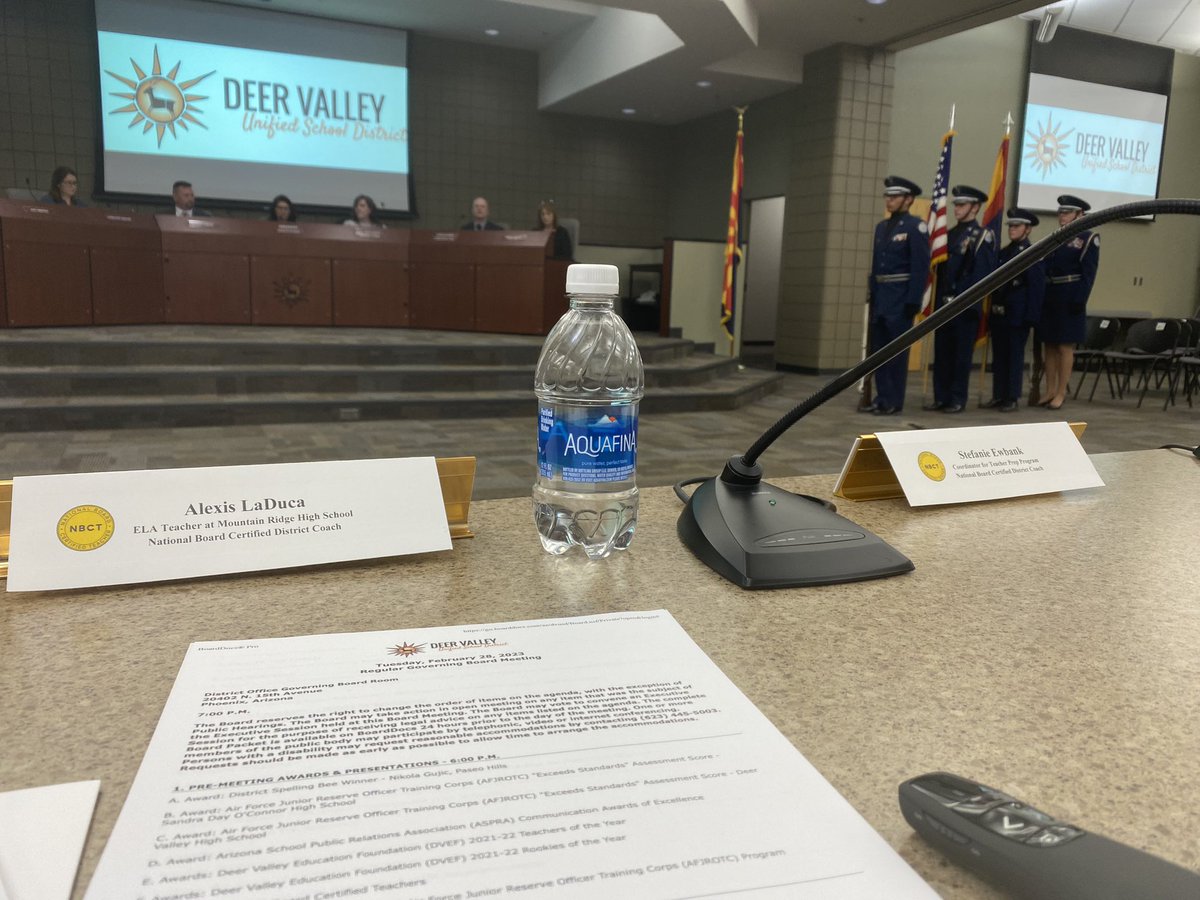 Honored that @EdutainerStef  and I got to present to the @DVUSD school board the incredible moments happening within our @dvNBCT network with @ptseunis  & celebrate our newest NBCTs and MOCs! Exciting things are happening in DVUSD!  @NBPTS @azk12 #extraordinary #amAZingNBCT
