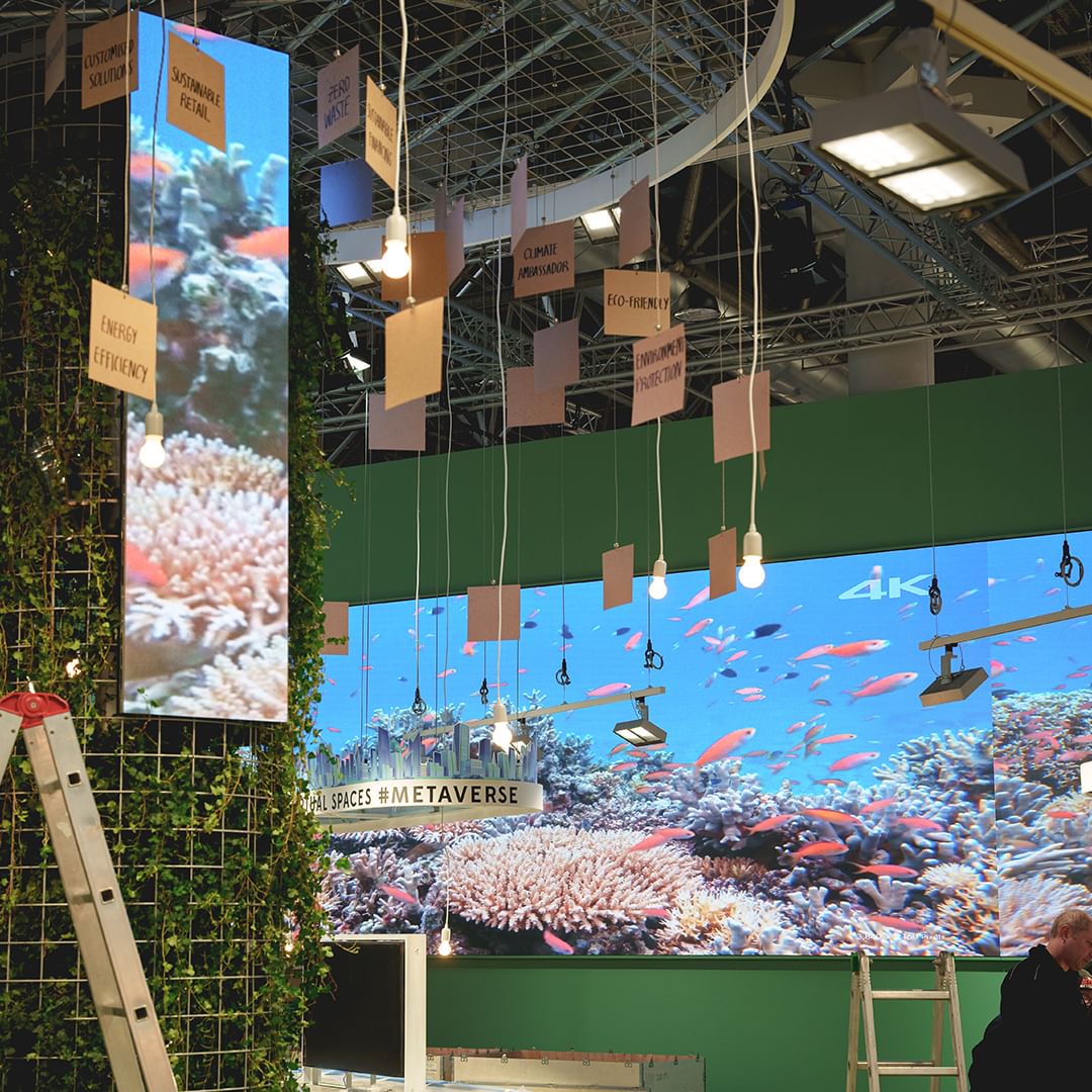 novastartech's tweet photo. #NovaStar #H5 project from the #EuroShop fair 🥰
Used the H5 to control all LED displays at the booth. The ultrawide screen has a total resolution of 7680 x 1440. 🤩
Many thanks to Ledcon Systems GmbH for sharing the project! 🥳
#euroshop2023 #ledcon #ledconsystems #leddisplay https://t.co/7jDJYcKNem