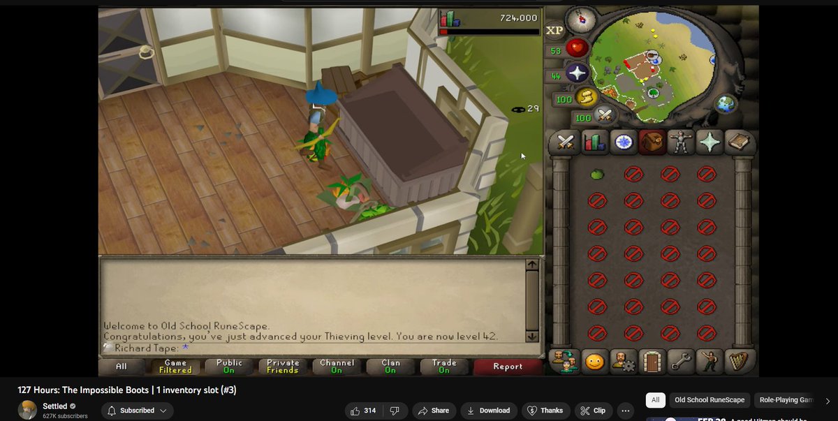 Silk🦊🔔 on Twitter "this dude is playing osrs with one fucking