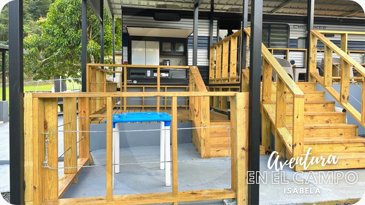 ViveloPR's tweet photo. #TerminaHOy🔥👪🏖️#Isabela ¡Vamos Todos! ➔ https://t.co/w7c0gKvPs6 Estadía de 3d/2n en Casa Camper de 3 cuartos, A/C, piscina, billar, BBQ, terraza, 3 TVs con Netflix, 2 cocinas equipadas y más por $339 en vez de $550 (Separa con $39)

#AventuraenelCampo #GastaMenosViveMás https://t.co/po0wcGs0AN