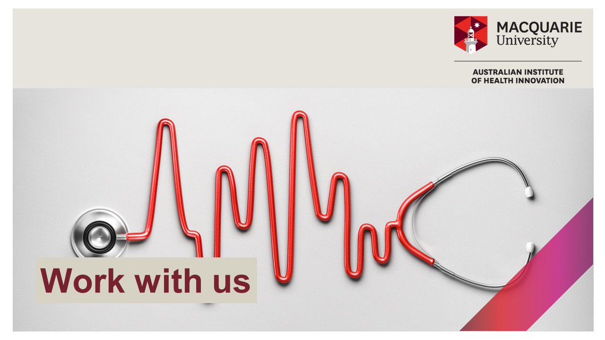 Australian Institute of Health Innovation (@aihi_mq) on Twitter photo Job alert: We are seeking an exceptional Senior Research Fellow with a strong track record to lead an exciting new <a href="/nhmrc/">NHMRC</a> funded research project to improve the health system’s response when patients are harmed. Closes 12/03. <a href="/JBraithwaite1/">Jeffrey Braithwaite</a> <a href="/peter_hibbert/">Peter Hibbert</a> mq.wd3.myworkdayjobs.com/CareersatMQ/jo… Job alert: We are seeking an exceptional Senior Research Fellow with a strong track record to lead an exciting new <a href="/nhmrc/">NHMRC</a> funded research project to improve the health system’s response when patients are harmed. Closes 12/03. <a href="/JBraithwaite1/">Jeffrey Braithwaite</a> <a href="/peter_hibbert/">Peter Hibbert</a> mq.wd3.myworkdayjobs.com/CareersatMQ/jo…