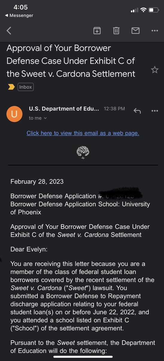 I’m crying right now! #sweetvscardona #borrowerdefense #CancelStudentDebt #alsup #thankyou