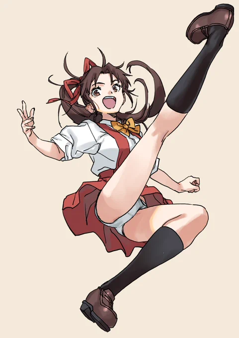コミッションから 新御神楽少女探偵団より鹿瀬巴ちゃん 元気な大正むすめ 
