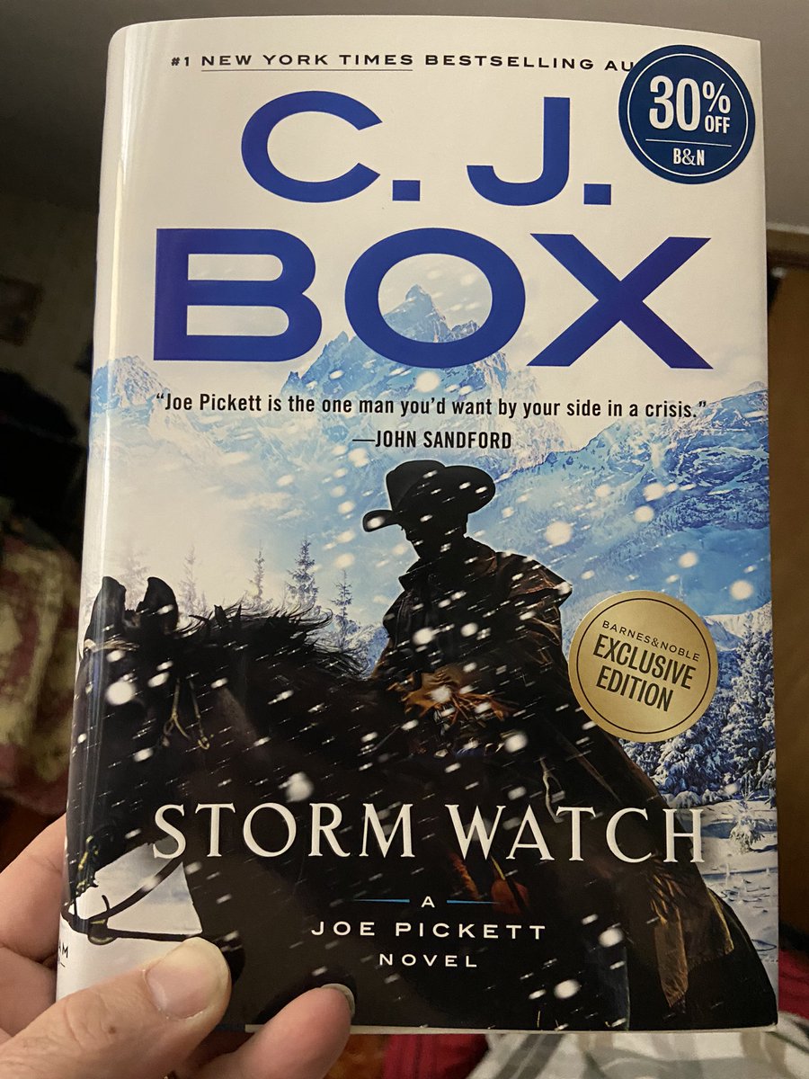 deucehorse1's tweet image. Guess I won’t be getting much sleep tonight…picked up the new Joe Pickett book by @cjboxauthor today. #FavoriteAuthor #FavoriteSeries