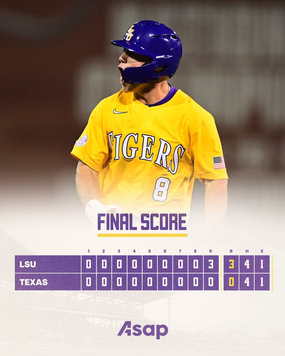 Score of on sale lsu game