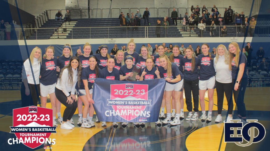 Congratulations to <a href="/EOUAthletics/">EOU Athletics</a>' for being named the 2022-23 CCC women's basketball tournament champions! #ThisIsTheCCC
