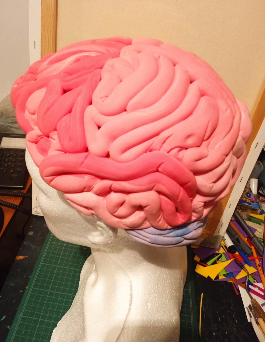 malasemillad's tweet photo. Un sombrero-cerebro #BrainWorks #cerebro #PlasticFantastic #artistsontwitter #VisualAIArt https://t.co/EppGDGr7o9