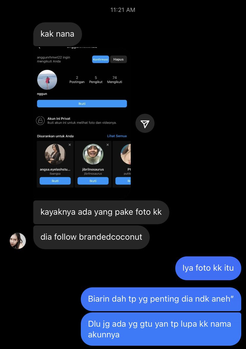 Knp ya klo org buat 2nd acc harus pake foto org lain? Knp gak pake foto hewan atau cartoon aja si😩