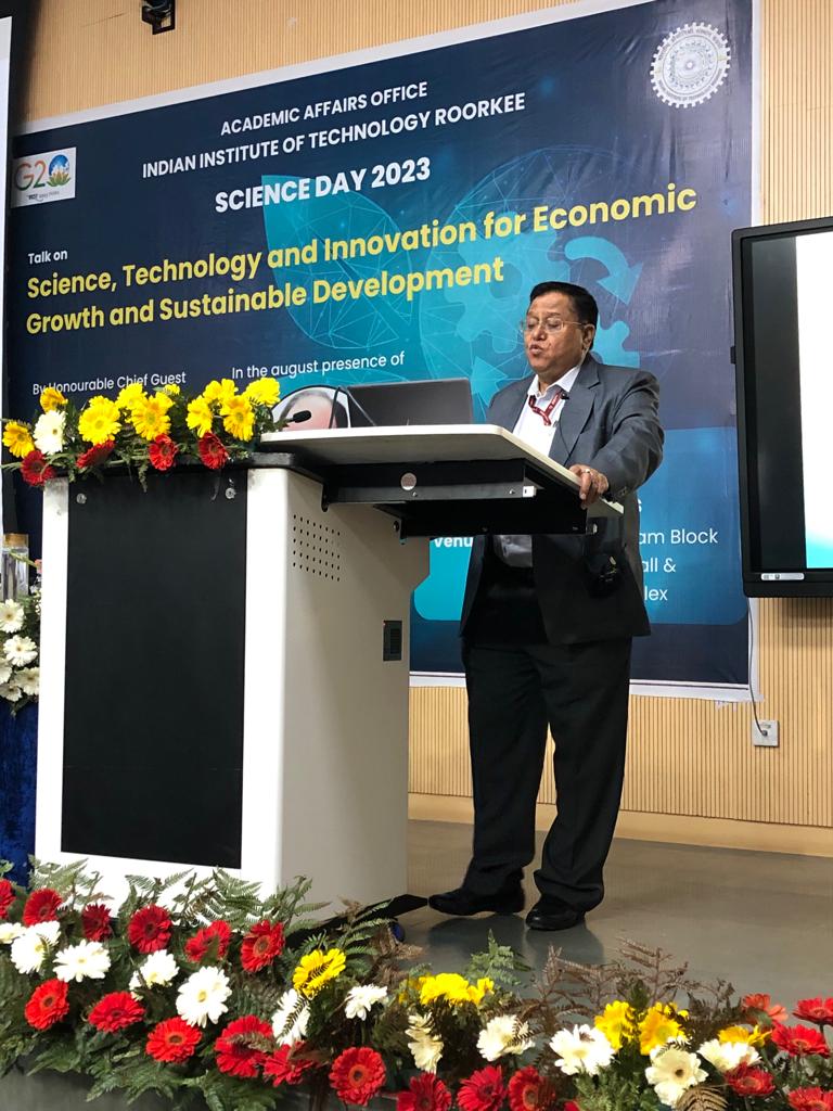On National Science Day, 2023, at IITRoorkee, #DrSaraswat elucidated the indispensable contribution of science, technology and innovation for the nation’s Economic growth &amp; Sustainability goals, emphasizing on progress towards Industry 4.0, Education 4.0