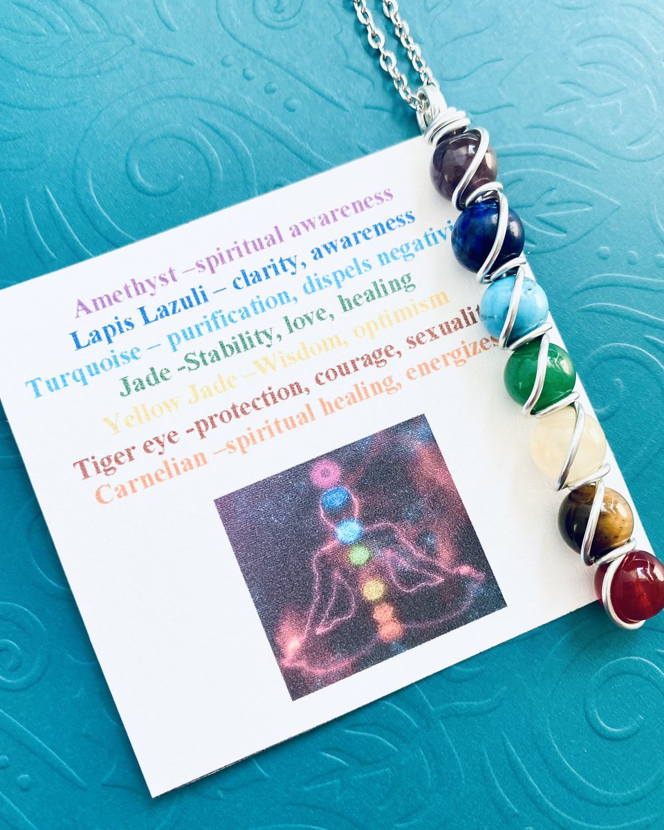 ✨Our handmade Chakra wellness gemstone necklace has consistently been in demand! Thank you for your support!! 

etsy.me/3YbreoD

#7chakras #jewelrywithapurpose
#enhanceyourlife #wellnessjewelry #gemstonehealing  #lovewhatyoudo #thankful