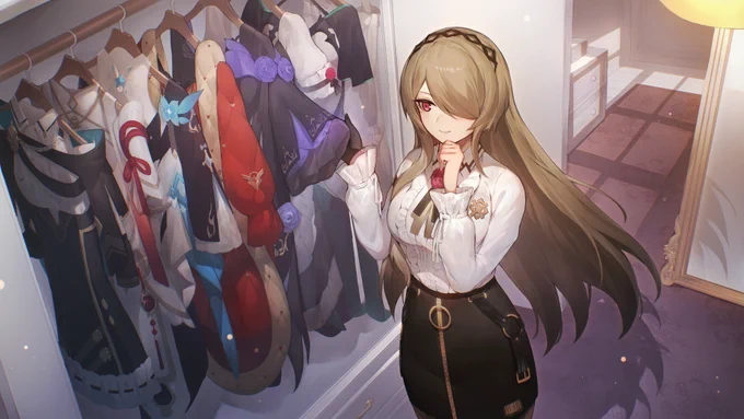 #RitaBirthdayParty #HonkaiImpact3rdOn this special day, let me put on clothes that suit my mood the best~I look forward to meeting you and telling  happy birthday!Kudos to Captain   for the amazing fanwork! 
