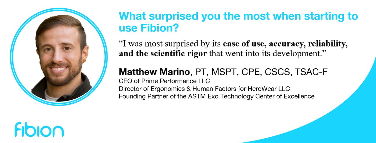 fibion's tweet image. What surprised you the most when starting to use Fibion?

@MatthewCMarino from @HeroWearExo
#activitytracking #wearables #accelerometry #sedentarybehaviour #sitting #physicalactivity #movement
