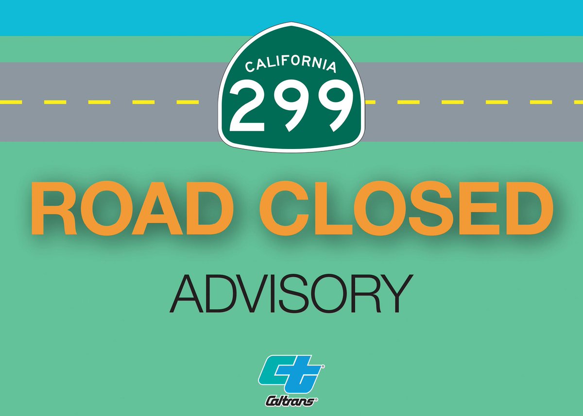 CaltransDist1's tweet photo. 🔴 ROAD CLOSURE: Route 299 is fully closed from east of Blue Lake to Willow Creek (PM 7.3-38) due to snow. There is currently no estimated time of reopening.
Please check https://t.co/kXIUX7RRHo or the QuickMap app for near real-time road conditions.
#route299  #KnowBeforeYouGo https://t.co/BXv3RcoKtn
