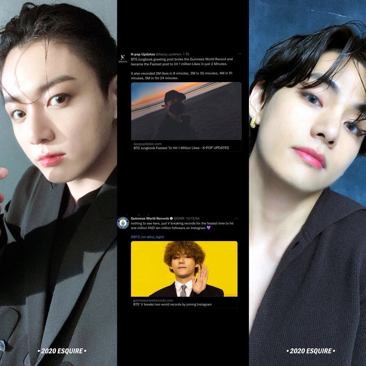 PurPleyou_btss's tweet photo. Guinness World Records :

“#Jungkook และ #BTSV บันทึกสถิติโลกกินเนสส์กลายเป็นโพสต์ที่เร็วที่สุดที่มียอดไลค์ถึง 1 ล้านไลค์ในเวลาเพียง 2 นาที

แทฮยองมีผู้ติดตามถึง 1 ล้านคนในเวลา 43 นาที ทำลายสถิติอย่างต่อเนื่องทำให้แทฮยองมี���ู้ติดตามถึง 10 ล้านคนในเวลาเพียง 4 ชั่วโมง 52 นาที” https://t.co/0TDdV3VD6n