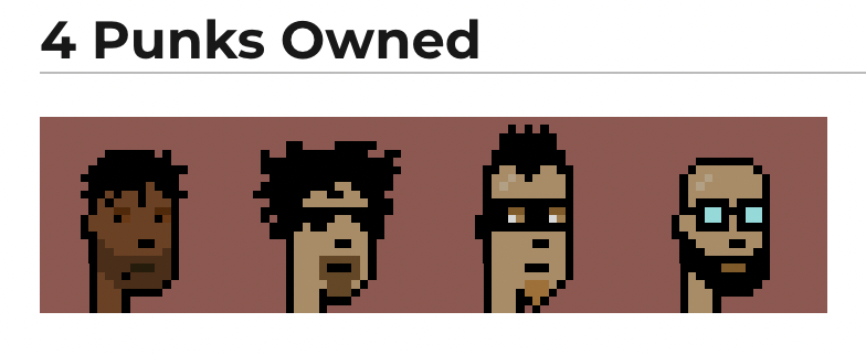 punksniper_eth's tweet photo. My punks look like a gang 🔫 #cryptopunks https://t.co/HEP7k8Z9Fo