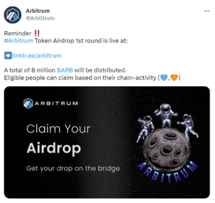 LarkDavis's tweet photo. Got an email from someone who got hacked for all their #crypto

They clicked on a scam link for an Arbitrum airdrop. Approved a contract. And then all their coins were stolen.

ALWAYS double check links, be careful of fake giveaways, take your time, and verify if things are real! https://t.co/z8zlSiW5L8