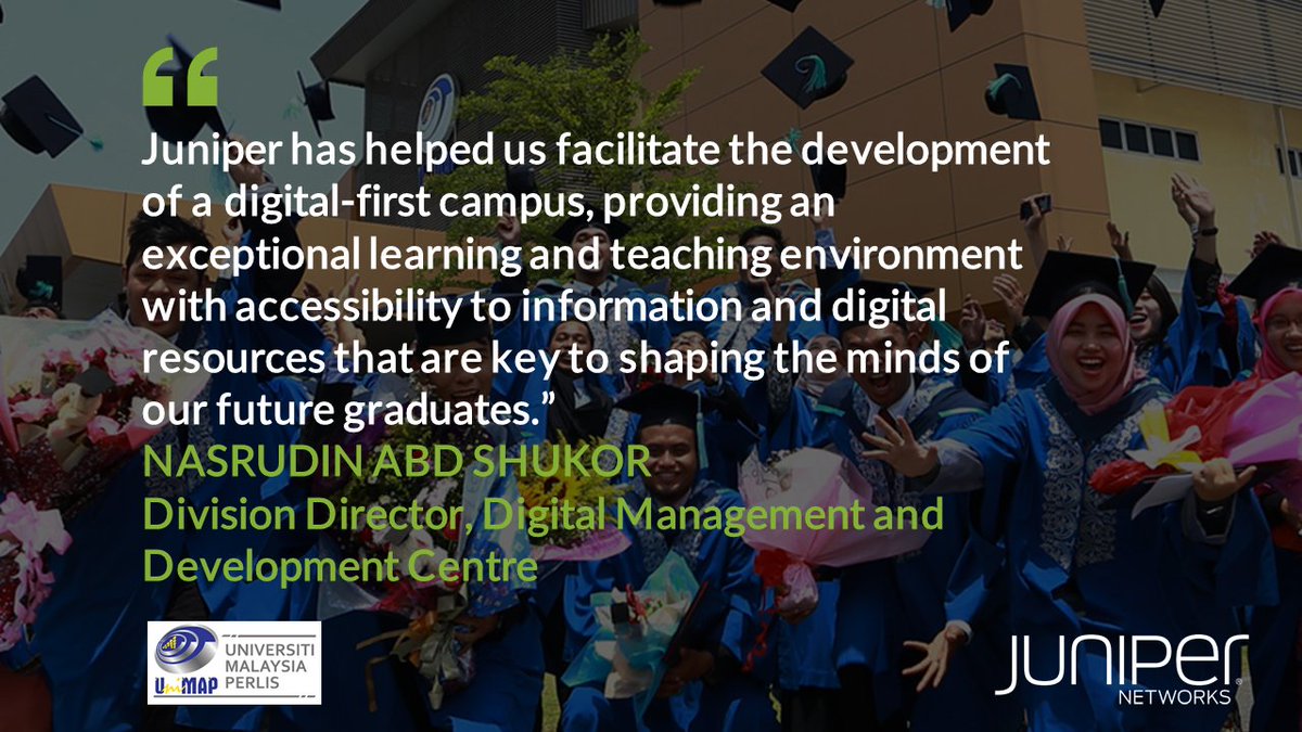 DT8's tweet image. With the help of our solutions, UniMAP is building a data-driven digital campus that is fully connected, accessible &amp;amp; secure! ⚡️ See how this improves campus experiences for Malaysia’s next generation of engineers, scientists and entrepreneurs. 🧑‍🔬 juni.pr/3ZrBzxy