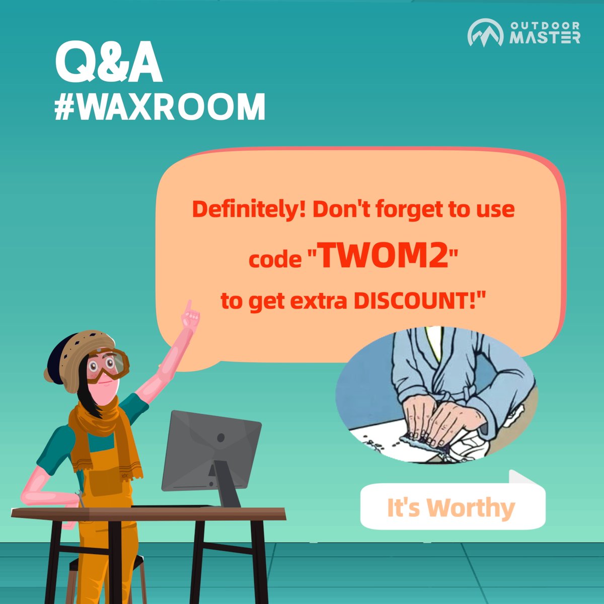 OutdoorMasterUS's tweet photo. 🤔Waxing your board/ski yourself is easier than you think and cost-effective👍
⏬Grab your own #waxkit NOW, use code: TWOM2
https://t.co/XU43YQuzvC
.
#OutdoorMaster #DoWhatYouBelieve #skiing #snowboarding #skiservice #HowToWax #snowboardmaintenance #snowboardwax #skituning https://t.co/Q3m29c4D1h