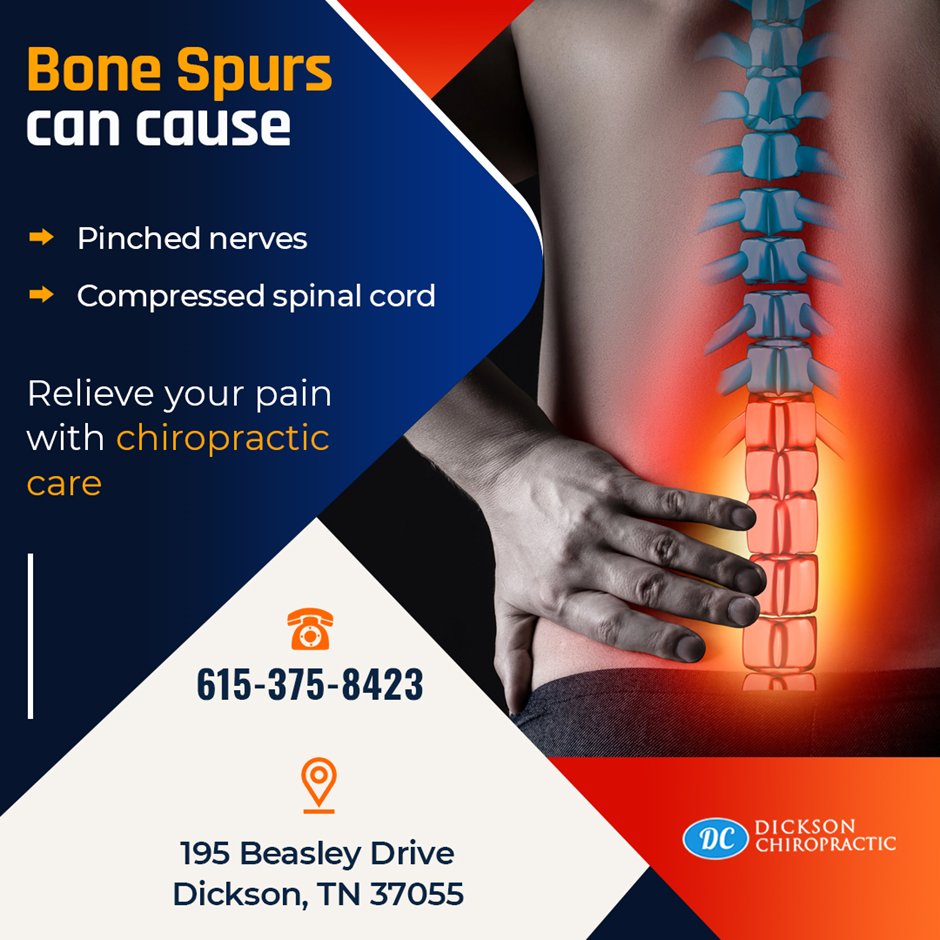 Bone spurs can cause pain, but you don't have to live with it. Chiropractic care can help. Learn how - https://t.co/6lGJfthACb  

#bonehealth #bonespur #pain #painrelief #chiropractic https://t.co/F1Uf8VosM8