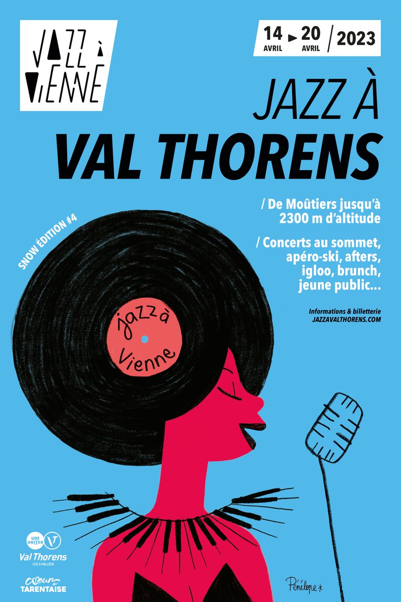 [JAZZ À VAL THORENS #4] // Jazz à Vienne prend de la hauteur et s’installe de Moûtiers jusqu'à 2 300 mètres d’altitude pour la 4e édition de Jazz à Val Thorens ! ❄

📆 Du 14 avril au 20 avril 2023
📍  <a href="/Val_Tho/">❄️ Val Thorens ❄️</a> - <a href="/Mdtmoutiers/">Coeur de Tarentaise Tourisme</a>  
👉 Plus d'infos : bit.ly/JazzaValThorens