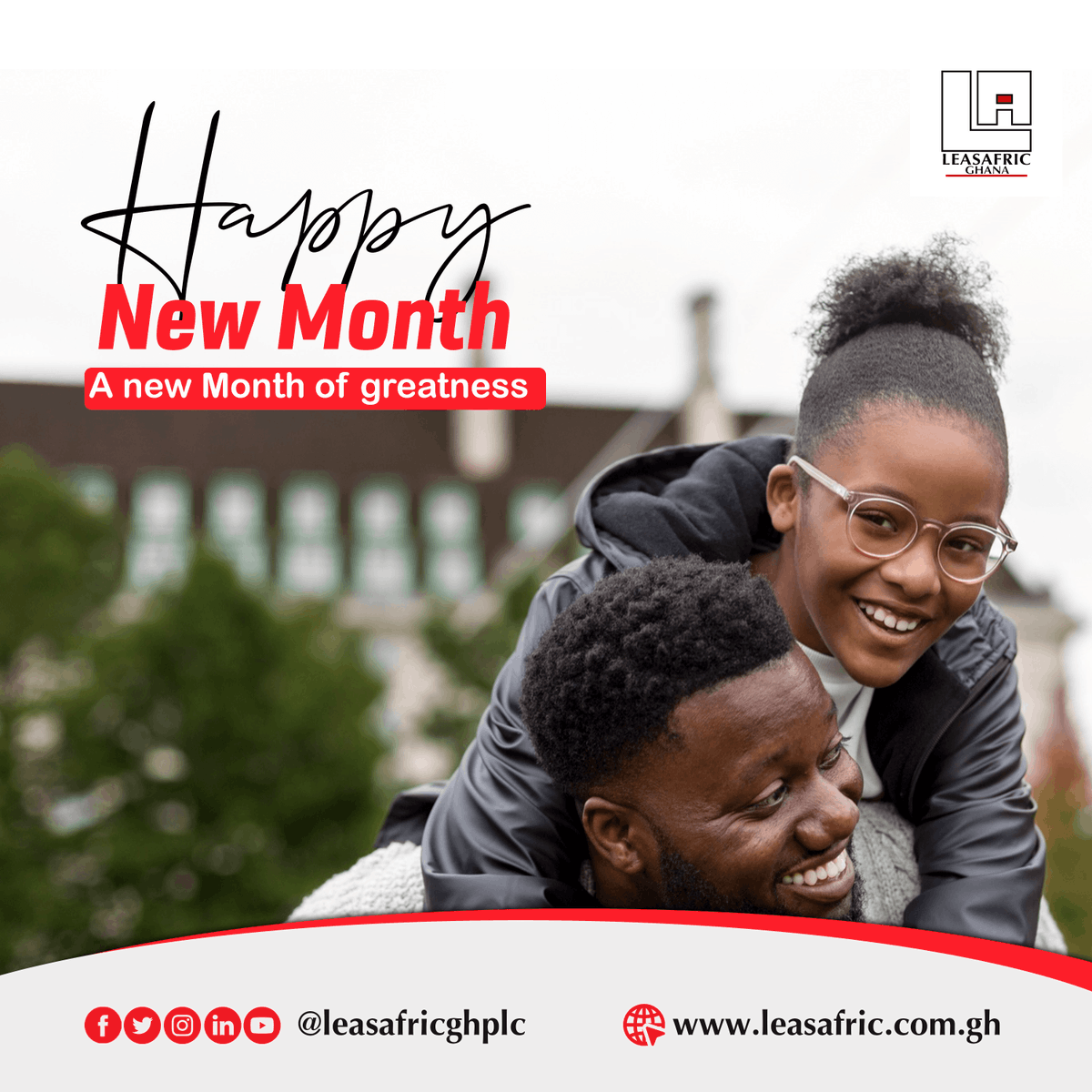 March is here! Jappy New Month from all of us 
Leasafric wishes you a month full of greatness.

#HappyNewMonth #March2Greatness #LeasafricGhana