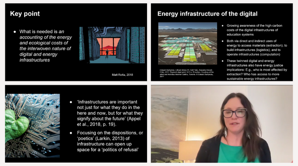 An insightful and thought-provoking SEAE Seminar by <a href="/mckenzia/">Marcia McKenzie</a> from <a href="/UniMelb/">University of Melbourne</a>  on the incommensurability of digital and climate change priorities in schooling. Amazing questions to think about after the presentation. The paper was co-authored with @GulsonKalervo from <a href="/Sydney_Uni/">University of Sydney</a>