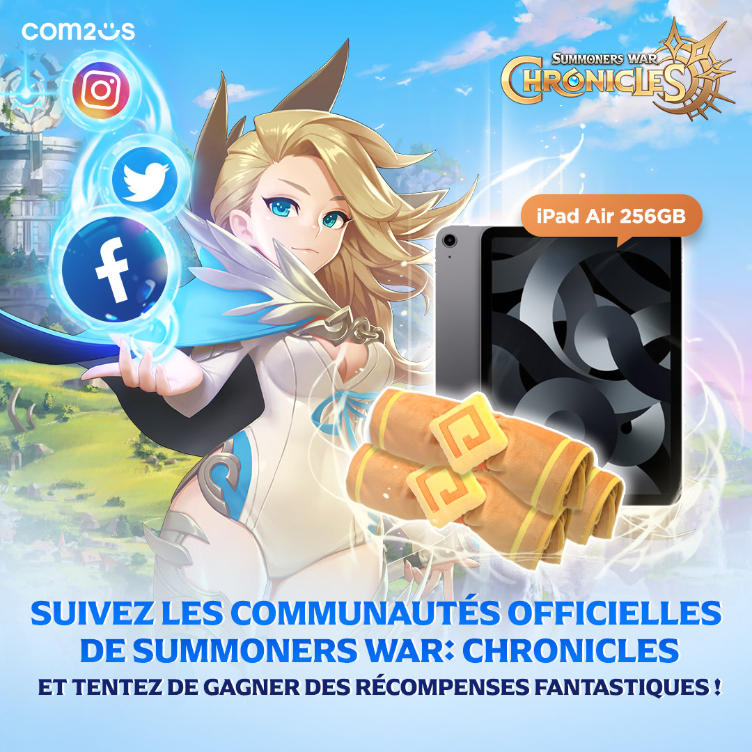 chronicles_fr's tweet photo. Salutations, invocateurs !

Voudriez-vous obtenir des récompenses spéciales de Summoners war: Chronicles ?

Suivez les 2 étapes ci-dessous et tentez de gagner des récompenses fantastiques !✨

⏰ Période de l'évènement :
Du 1er mars à 10h au 8 mars à 23h 59 (heure de Paris) https://t.co/3JqhMhbfoC