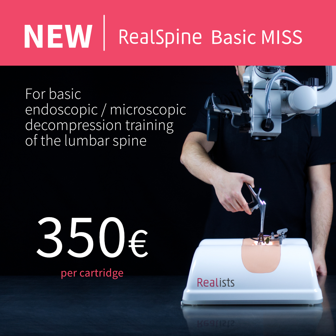 RealSpine's tweet photo. Introducing #RealSpine Basic MISS - Basic surgical training of decompression of the lumbar spine with the simulation fidelity of a RealSpine model.
⭐ Now available for purchase! ⭐
#spinesurgery #spineeducation https://t.co/3rmUjPcgNo