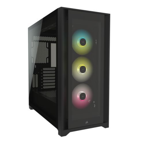 FutureTrekStore's tweet photo. Corsair iCUE 5000X RGB Gaming Case with 4x Tempered Glass Panels, E-ATX, 3 x AirGuide RGB Fans, Lighting Node CORE included, USB-C, Black https://t.co/WS4PTV0F6b #gamingcases #gaming #computercases https://t.co/0Jt27lT8qH