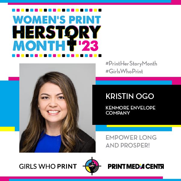 #PrintHERStoryMonth 2023: Meet Kristin Ogo, Kenmore Envelope Company

Knowing that we’re all in this together and that we succeed together creates a winning relationship with our customers.

Read more: ow.ly/okU150N5uO8
#girlswhoprint #womenshistorymonth