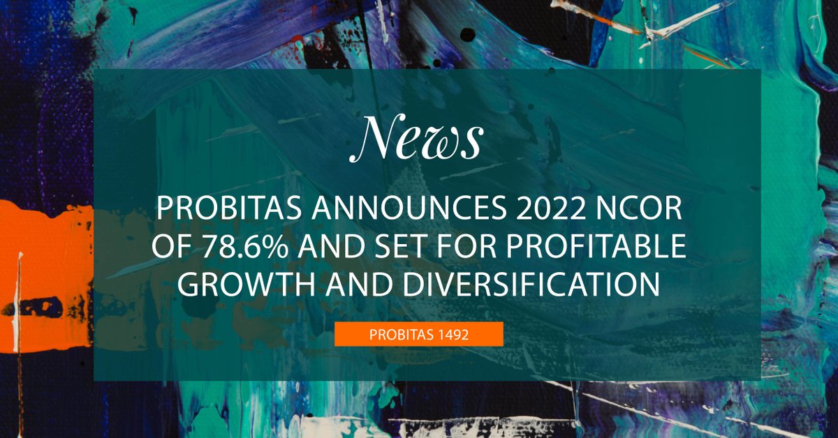 Probitas1492's tweet photo. Probitas announces 2022 NCOR of 78.6%

“We are well positioned for further profitable growth &amp; diversification against favorable market conditions, positive investment outlook, the strength of PMA’s franchise &amp; motivated team."

READ: https://t.co/ruA1yAyxfj https://t.co/tdtX9A0XXp