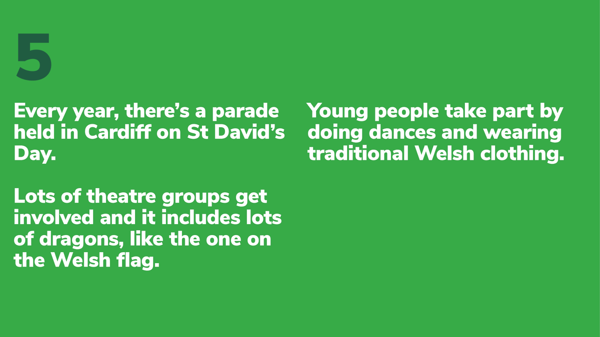 'Dydd Gŵyl Dewi Sant Hapus’ which means ‘Happy St David’s Day’, in Welsh. 🏴󠁧󠁢󠁷󠁬󠁳󠁿

Today’s a special day where we celebrate everything about Wales and St David, the Patron Saint of Wales. Here’s 5 things you may not know about St David.