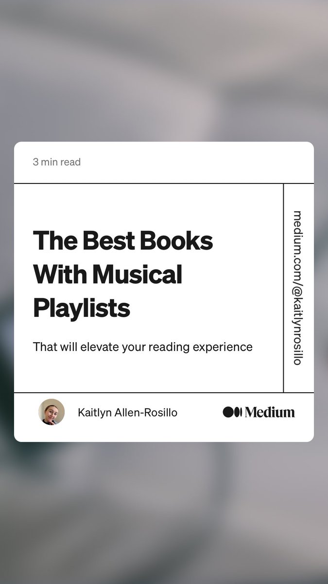 Happy Wednesday #BookTwitter! What are you reading this week? Check out this list of #bookrecommendations from our writer, Kaitlyn Allen-Rosillo👇
link.medium.com/qMHFJaUeOxb