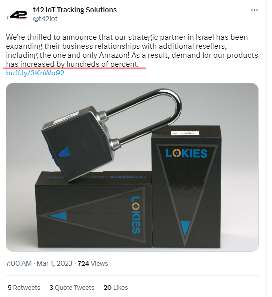 glr_1990's tweet photo. Fluff or substance? Tweets are indicating business is really taking off in 2023 #TRAC https://t.co/2Qgg08Aqxt