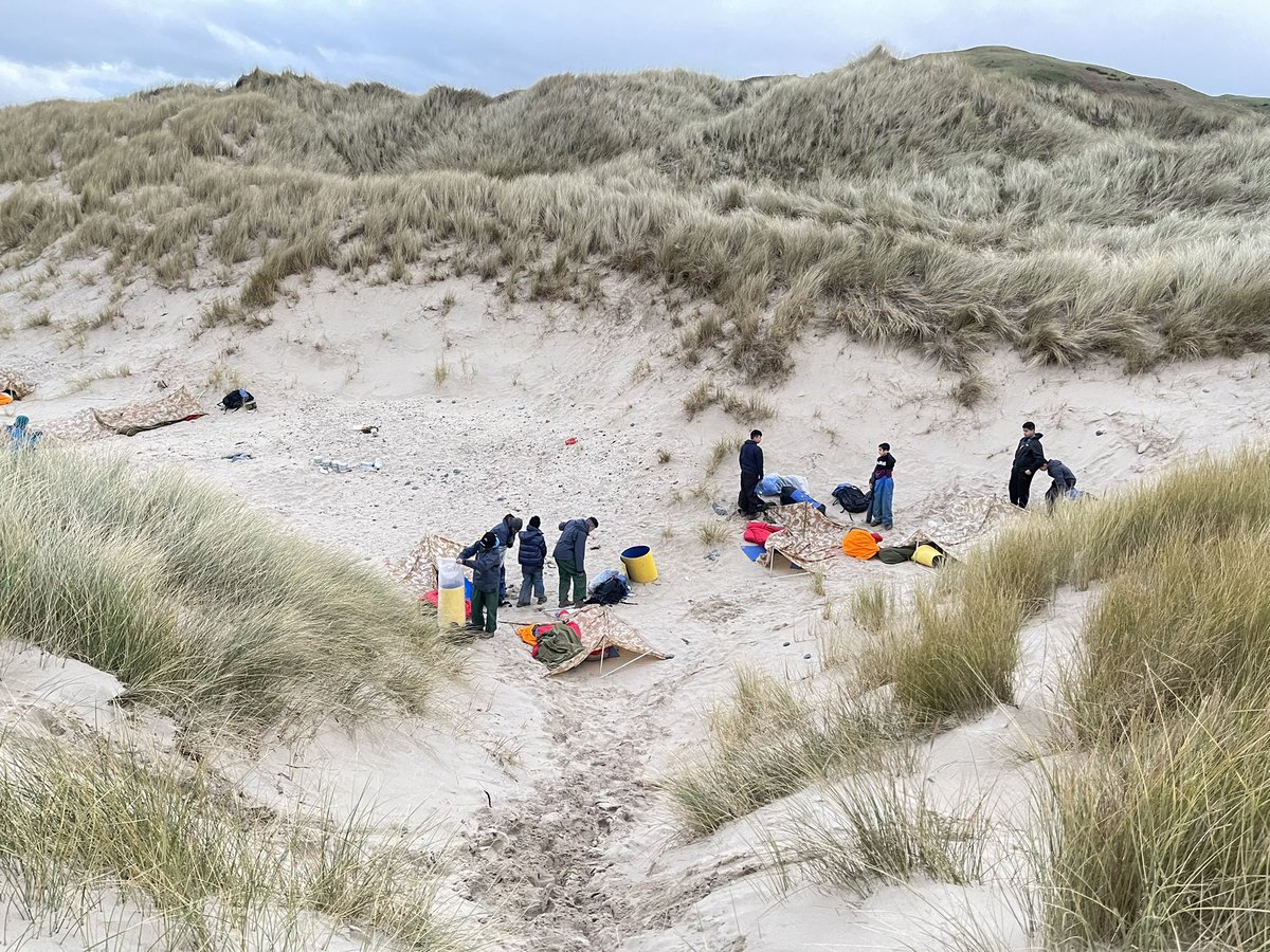 An amazing evening camping on the beach - all students have had an unforgettable experience!