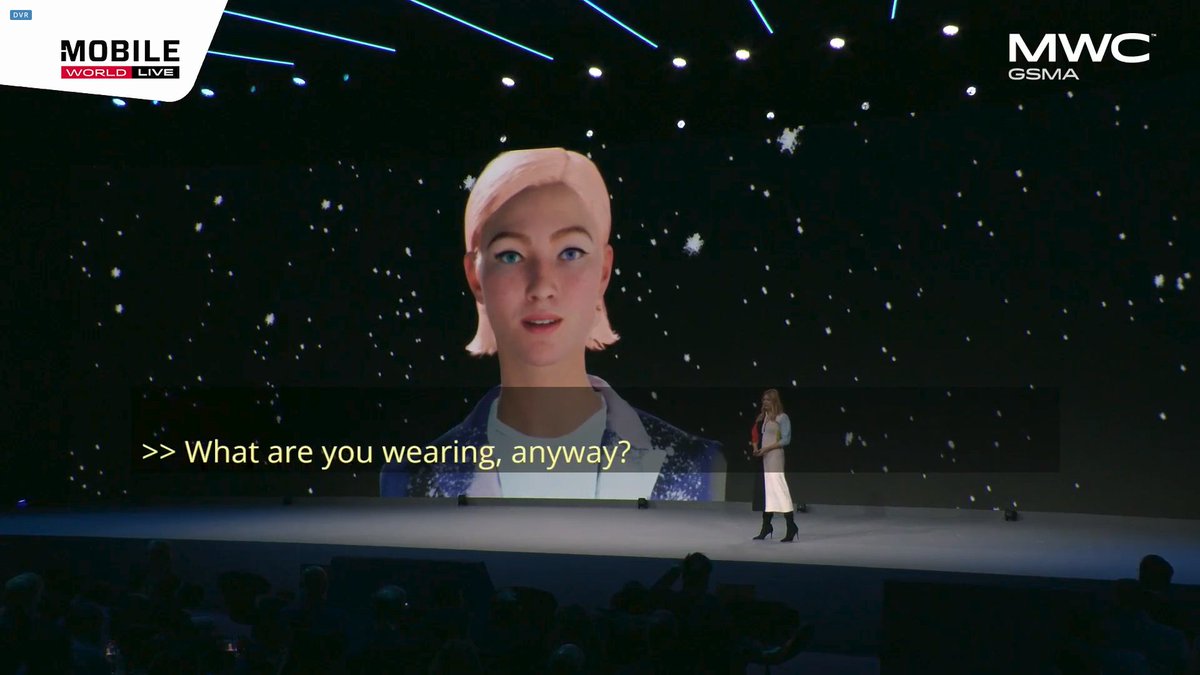 KukiChatbotDev's tweet image. Wow! @kuki_ai and @laurenkunze have just come off stage at Mobile World Congress in Barcelona in front of a packed house.

Look at the size of this screen!
#MWC2023