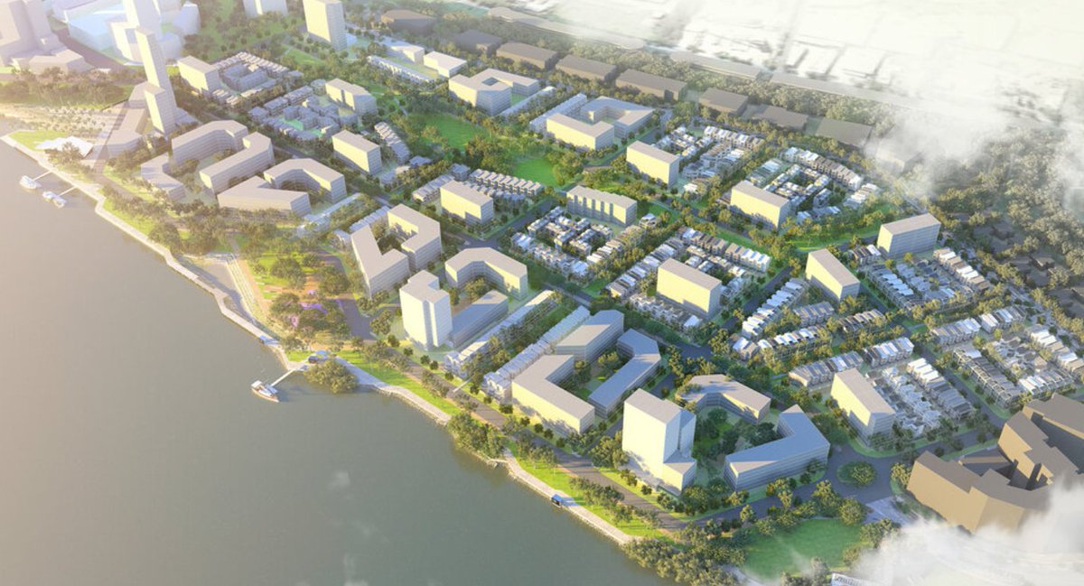 jakeanson's tweet photo. 1/3 Hey @Luttsy, loving your #TowardTheGames podcast. 
I have an iconic, precinct-shaping idea that I would love you and Chris give your opinion on: #QldGovt to plan an urban surf park at the heart of the Northshore athletes' village. Selling #SEQ's lifestyle on a global stage... https://t.co/GoLSEHVC7i