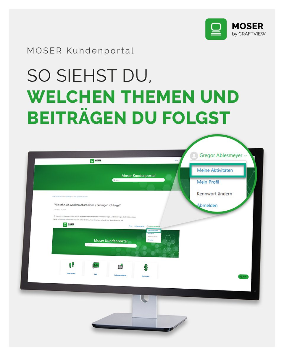 Tipp zur Folgen-Funktion im Kundenportal

In der Kurzanleitung zum Kundenportal erfährst du, wie du sofort sehen kannst, welchen Themen, Beiträgen und Kommentaren du folgst!

➡ moser.de/kundenportal

Das MOSER-Team

#moser #erpsoftware #digitalisierung #support #kundenportal