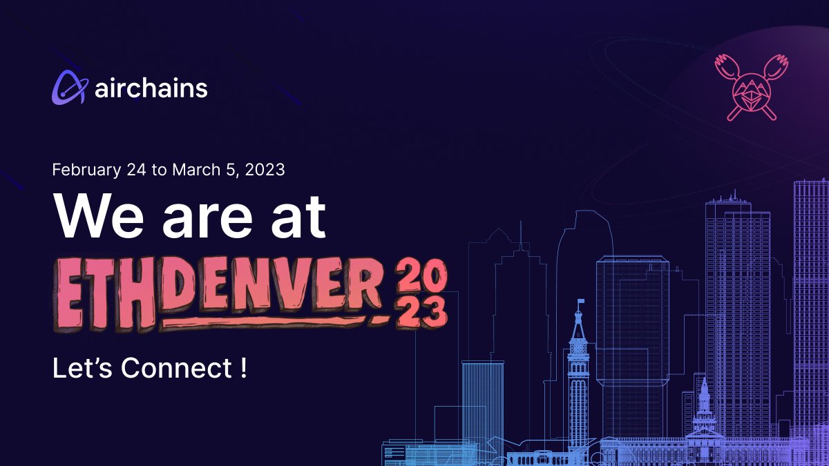 airchains_io's tweet photo. Come say “Hi” to @Iamdpk17 from the #Airchains team at the #ethdenver ! https://t.co/QPWb7uyQMi